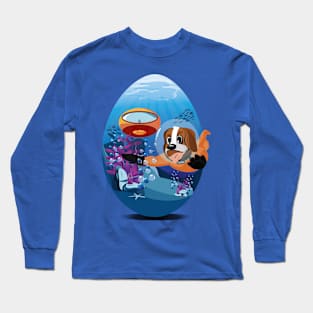 Easter Egg Aquadog Long Sleeve T-Shirt